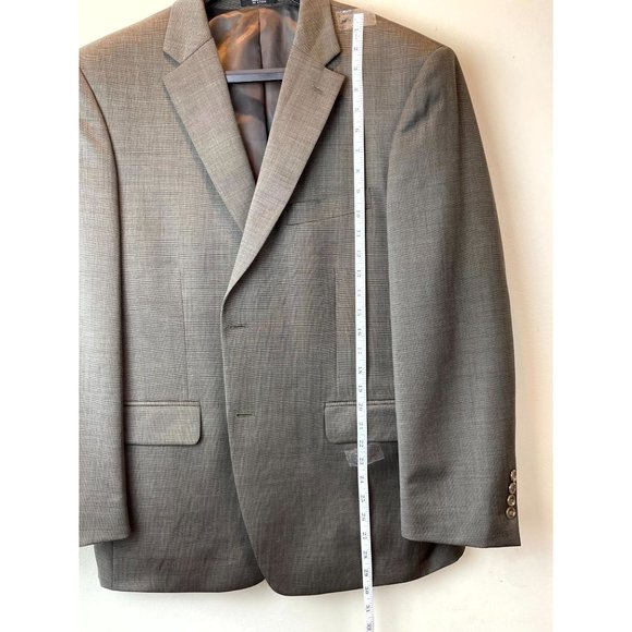Jones New York Mens 100% Wool Blazer Coat Jacket Single Breasted Gray Size 42 - Picture 3 of 8
